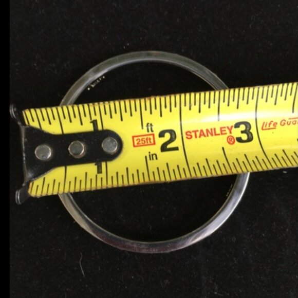 Coach Nail Head Bangle Bracelet - Great Condition - Brown/Silver - Picture 9 of 9